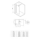 Set Begehbare Duschwand Deante Kerria Plus KTS_030P, Begehbare Duschwand Deante Kerria Plus KTS_038P