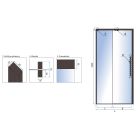 Set Duschtüren Rea Rapid Slide REA-K6406, Duschwand Rea Rapid REA-K6421