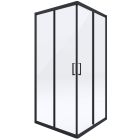 Set Dusche Deante Funkia KYC_N42K, Quadratische Duschwanne Deante Corner KTC_042B, NHC_025C