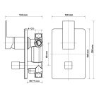 Set Badewannen- und Duscharmatur Hagser Ulva HGR60000034, Kopfbrause Hagser Ella HGR13000037, HGR14000037, HGR11000037, HGR80000037, HGR15000037