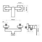 Set Duschbatterie Hagser Ulva HGR30000033, Handbrause Hagser Lea HGR80000037, HGR15000037, HGR90000037