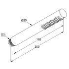 Set Badewannen- und Duscharmatur Kludi Bozz 386593976, Kopfbrause Kludi A-QA 6432587-00, 6651439-00, 88011, 3912039-00, 6107139-00, 6054739-00