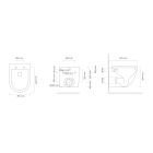 Set WC-Becken Oltens Hamnes 42513000, Toilletensitz Oltens Hamnes 45119000