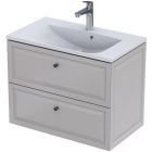 Set Kabinett Oristo Montebianco OR47-SD2S-80-10, Waschbecken Oristo Amelia UME-AM-80-92