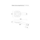 Set Badewannen- und Duscharmatur Hansgrohe Talis E 71745670, Kopfbrause Oltens Vindel 37001300, 01800180, 39401300, 39303300, 37105300, 37200300