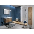 Set WC-Becken mit Absenkautomatik-Sitz Cersanit Mille S701-453, Verdeckter Rahmen mit Betätigungsplatte Cersanit S701-779