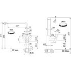 Set Stahlspüle Franke Box 127.0453.658, Küchenarmatur Franke Mythos 115.0550.441