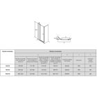 Set Duschtüren Roca Capital AM4609016M, Quadratische Duschwanne Roca Terran AP10338438401640, AM4409016M