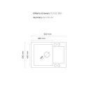 Set Küchenarmatur Oltens Duf 35203100, Granitspüle Oltens Gravan 72102300