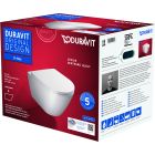 Set WC-Becken mit Absenkautomatik-Sitz Duravit D-Neo 45770900A1, Unterputzrahmen Duravit DuraSystem WD1011000000, WD5001031000