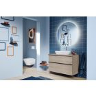 Set WC-Becken mit Absenkautomatik-Sitz Duravit D-Neo 45770900A1, Unterputzrahmen Duravit DuraSystem WD1011000000, WD5001031000