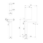 Set Duschset Omnires Slide SYSSL11GR, Waschtischarmatur Omnires Slide SL7712GR