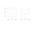 Set Waschtischarmatur Omnires Slide SL7710GR, Klobürste Omnires Nelson NL80620GR, NL80510GR, NL80115GR