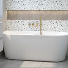 Set Vorwand-Badewanne Oltens Delva 12019000, Verschlusskappe Oltens 09002300