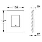 Set Betätigungsplatte Grohe Skate 38732DC0, Klobürste Grohe Essentials 40374DC1, 40689DC1, 40364DC1