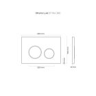 Set Unterputzrahmen Oltens Triberg 50001000, Betätigungsplatte Oltens Lule 57104300, 49301000