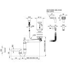 Set Granitspüle Deante Eridan ZQE_G104, Küchenarmatur Deante Neo Luno BOC_N72M