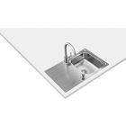 Set Stahlspüle mit Siphon Teka Universe 115110011, Küchenarmatur Teka IN 469781200