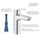 Set Badewannen- und Duscharmatur Grohe Start 24206002, Waschtischarmatur Grohe Start 23455002