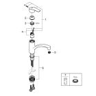Set Granitspüle Grohe K400 31639AP0, Küchenarmatur Grohe Start 30530002