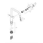 Set Granitspüle Grohe K700 31651AP0, Küchenarmatur Grohe Start 30470DC0