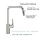 Set Granitspüle Grohe K700 31651AP0, Küchenarmatur Grohe Start 30470DC0