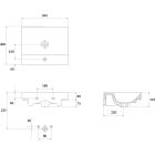 Set Kabinett Cersanit Larga S932-067, Waschbecken Cersanit Larga K120-008