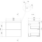 Set Kabinett Cersanit Larga S932-070, Arbeitsplatte Cersanit Larga S932-023