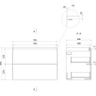 Set Kabinett Cersanit Larga S932-075, Arbeitsplatte Cersanit Larga S932-024
