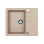 Set Granitspüle Alveus Cadit 1132018, Küchenarmatur Alveus Siros 1129047