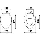 Set Kompakte Toilettenschüssel Creavit Kid CK310.11CB00E.FF00, Universaltank Creavit Kid CK400.00CB00E.FF00, KC0802.01.1, IT1025