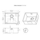 Set Stahlspüle Oltens Stalvask 71101100, Küchenarmatur Oltens Skafta 35206100