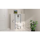 Set WC-Becken Grohe Euro Ceramic 39703000, Unterputzrahmen mit Knopf und Dichtung Grohe Solido 39930000