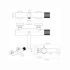 Set Duschset Oltens Molle 36020300, Badewannen- und Duscharmatur Oltens Hamnes 34005300