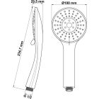 Set Badewannen- und Duscharmatur Hagser Lisa HGR10000034, Handbrause Hagser Lara HGR20000037, HGR15000037, HGR90000037