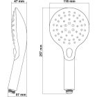 Set Duschbatterie Hagser Della HGR20000033, Handbrause Hagser Sofia HGR50000037, HGR15000037, HGR90000037