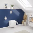 Set Unterputzrahmen Grohe Rapid SL 38827000, WC-Becken mit Absenkautomatik-Sitz Grohe Bau Ceramic 39899000