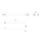 Set Kopfbrause Oltens Vindel 37000810, Wandarm Oltens Lagan 39400810