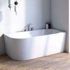 Set Eckbadewanne Oltens Hulda 11004000, Verschlusskappe Oltens 09002000