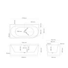 Set Eckbadewanne Oltens Hulda 11005000, Badewannenabtrennung Oltens Sela 23202100