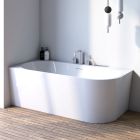 Set Eckbadewanne Oltens Hulda 11005000, Verschlusskappe Oltens 09002800