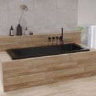 Set Rechteckige Badewanne Oltens Langfoss 10004300, Badewannenabtrennung Oltens Sela 23202100