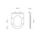 Set WC-Becken Oltens Hamnes 42521000, Toilletensitz Oltens Hamnes 45100000