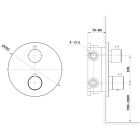 Set Badewannen- und Duscharmatur Cersanit Zen S951-564, Duschset Cersanit Inverto S951-708, S951-553