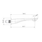 Set Duschset Cersanit Mille S951-522, Badewannen- und Duscharmatur Cersanit Mille S951-342, S951-711