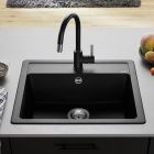 Set Granitspüle Blanco Legra 6 526084, Küchenarmatur Blanco Mida 517742