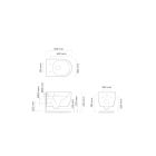 Set WC-Becken Ksuro 01 22800000, Toilletensitz Ksuro 01 25000000