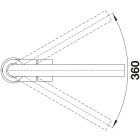 Set Granitspüle Blanco Subline 500-U 527794, Küchenarmatur Blanco Mila 526657, 207422