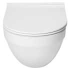 Set Verdeckter Rahmen mit Betätigungsplatte Grohe Solido 38981000, WC-Becken Roca Hebe A34H138000