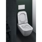 Set WC-Becken Geberit Smyle 500.208.01.1, Toilletensitz Geberit Smyle Square 500.240.01.1